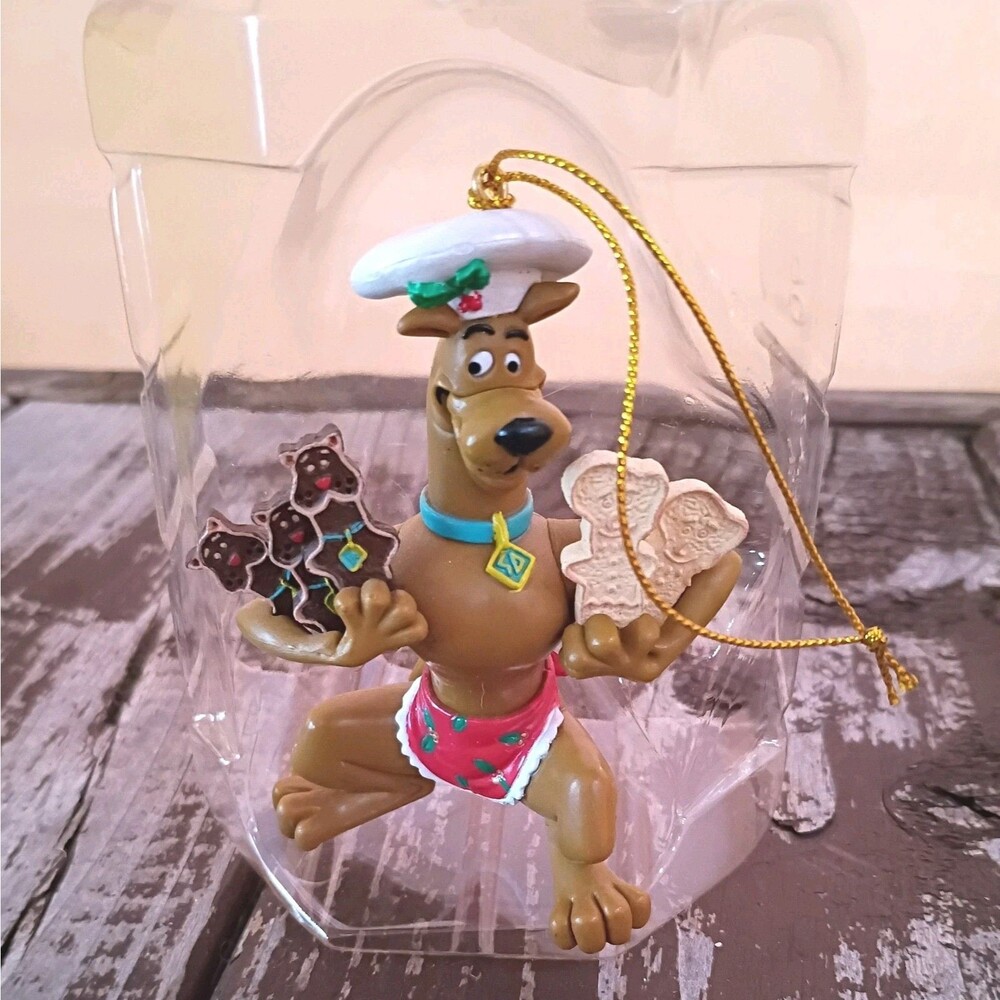 Scooby Doo Baker Treats Chef Dog Bone Holiday Ornament Hanna Barbera 2002 Trevco